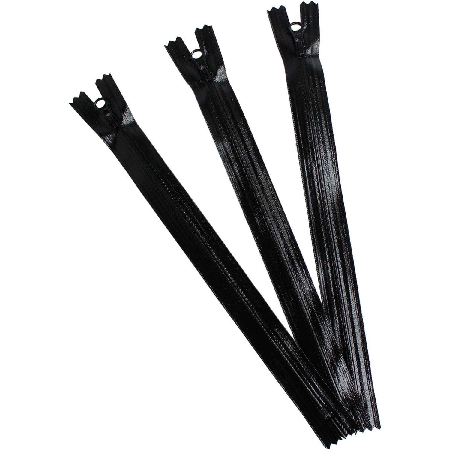 日本紐釦貿易 Y.K.K 止水ファスナー 25cm 3本入 ブラック 3CFT25-580 (ご注文単位1束)【直送品】