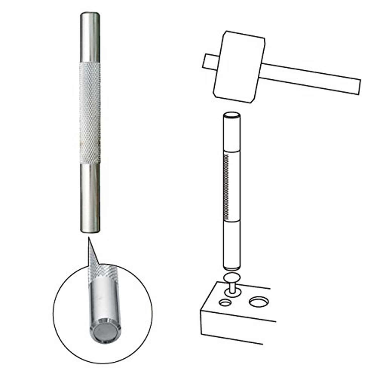 日本紐釦貿易 カシメ手打ち具 特大サイズ用 穴13mm F3-76 (ご注文単位1個)【直送品】