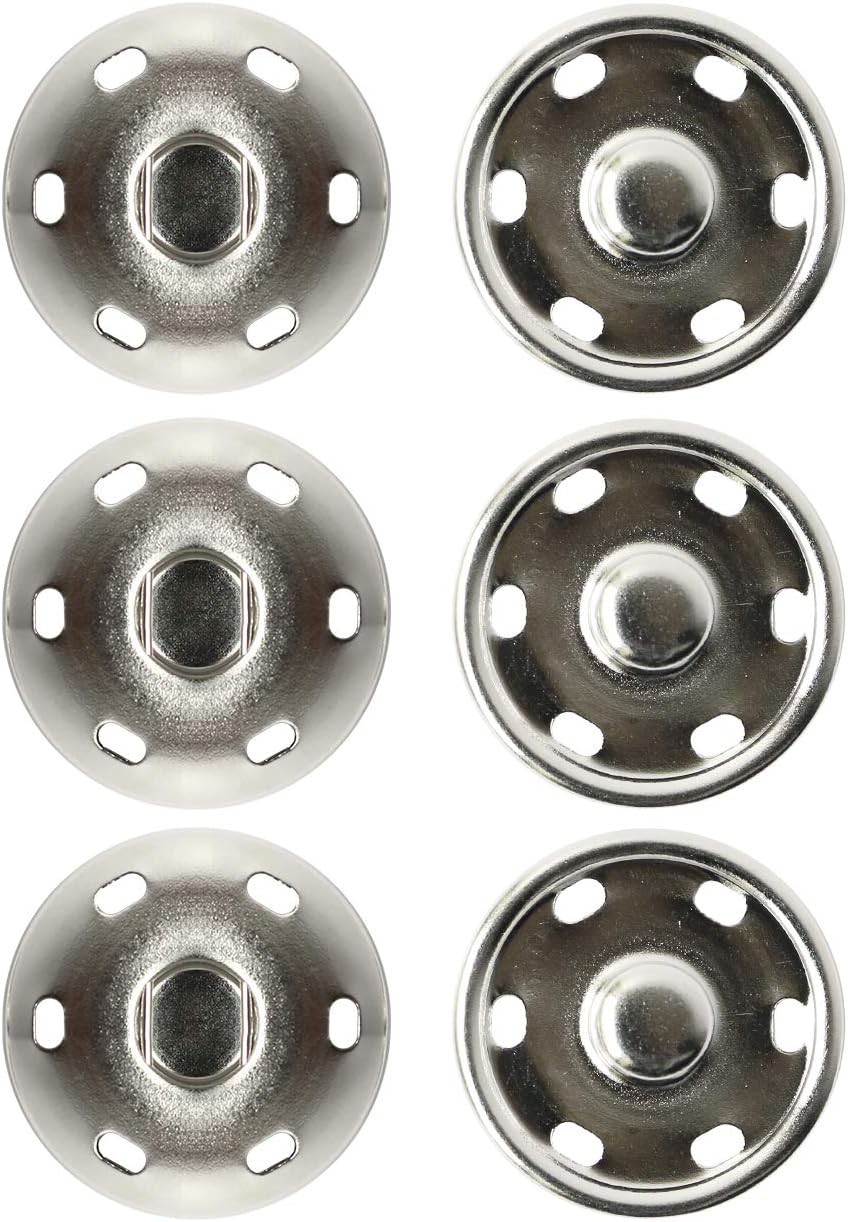 日本紐釦貿易 ビッグスナップ シルバー17mm 3組 ISZ-17-S （ご注文単位1束）【直送品】