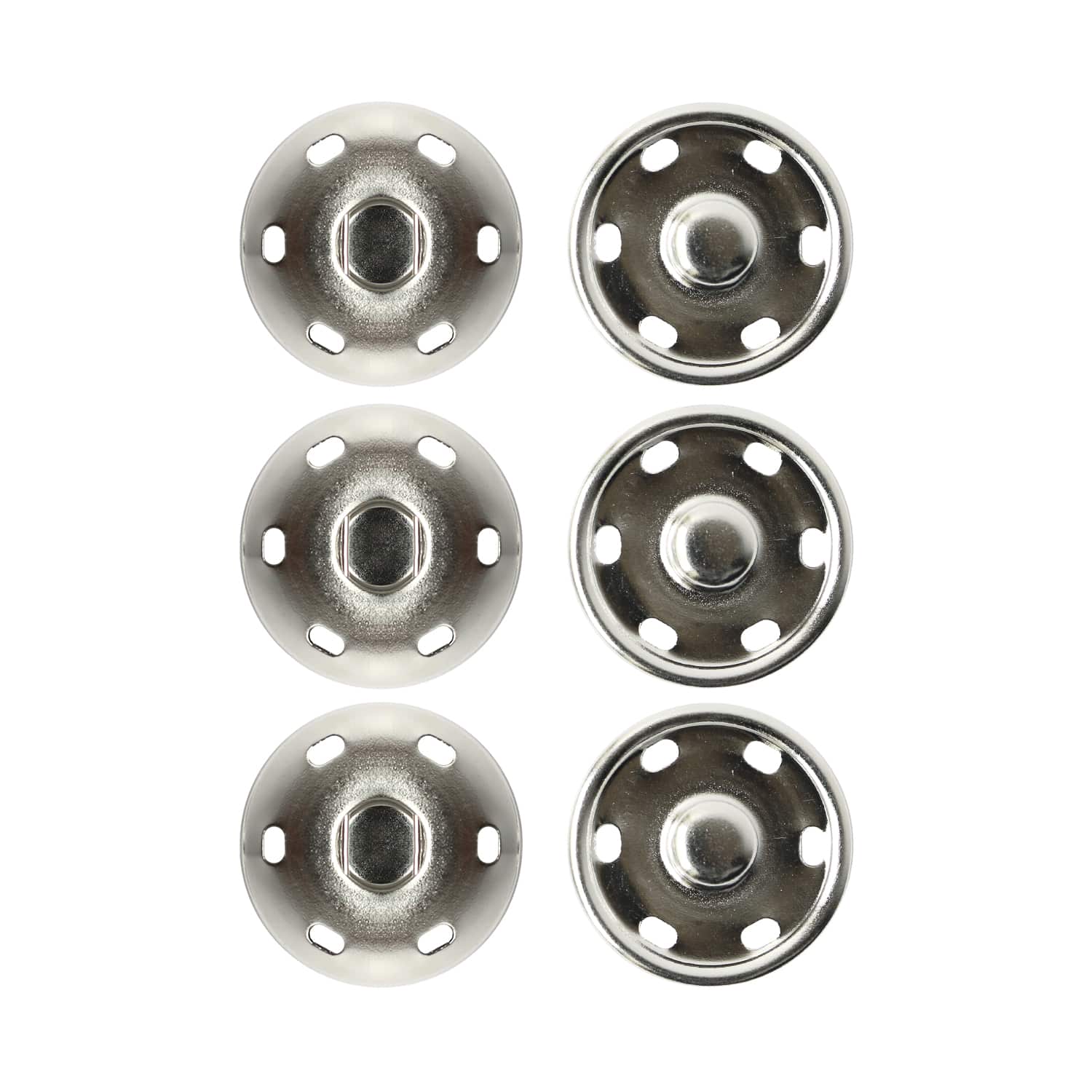 日本紐釦貿易 ビッグスナップ シルバー17mm 3組 ISZ-17-S （ご注文単位1束）【直送品】