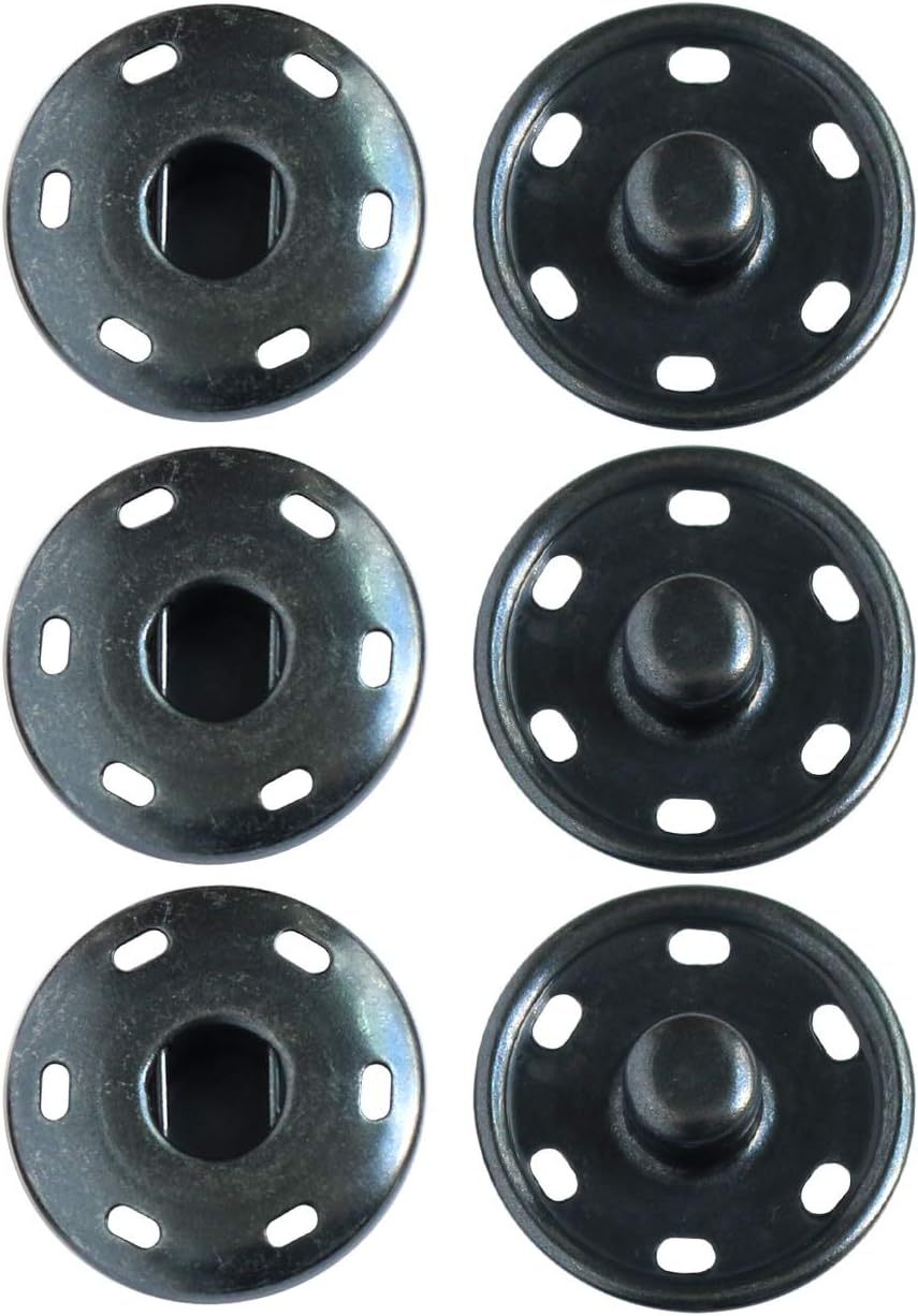 日本紐釦貿易 ビッグスナップ 黒ニッケル 17mm 3組 ISZ-17-BN （ご注文単位1束）【直送品】