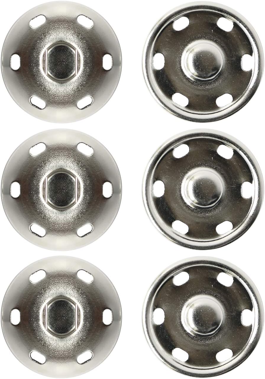 日本紐釦貿易 ビッグスナップ シルバー21mm 3組 ISZ-21-S （ご注文単位1束）【直送品】