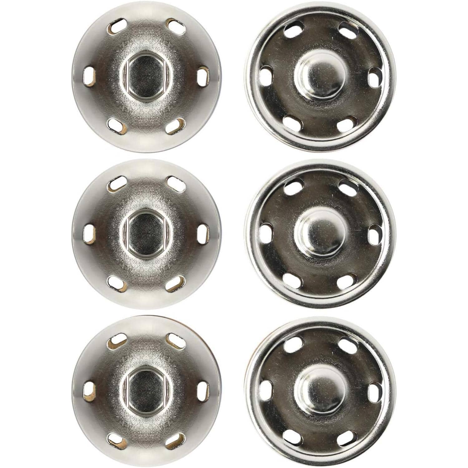 日本紐釦貿易 ビッグスナップ シルバー30mm 3組 ISZ-30-S （ご注文単位1束）【直送品】