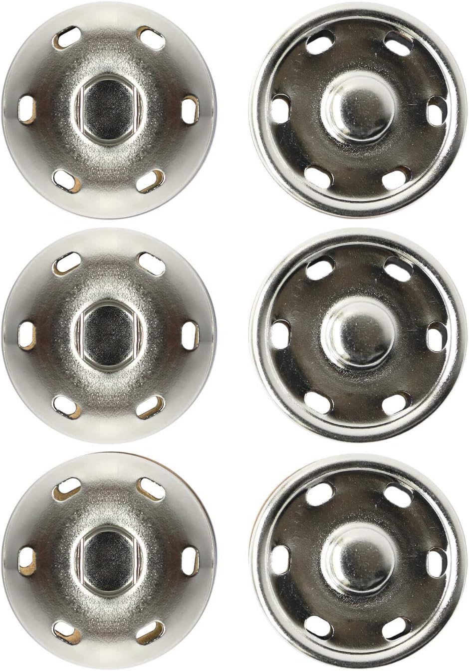 日本紐釦貿易 ビッグスナップ シルバー30mm 3組 ISZ-30-S （ご注文単位1束）【直送品】