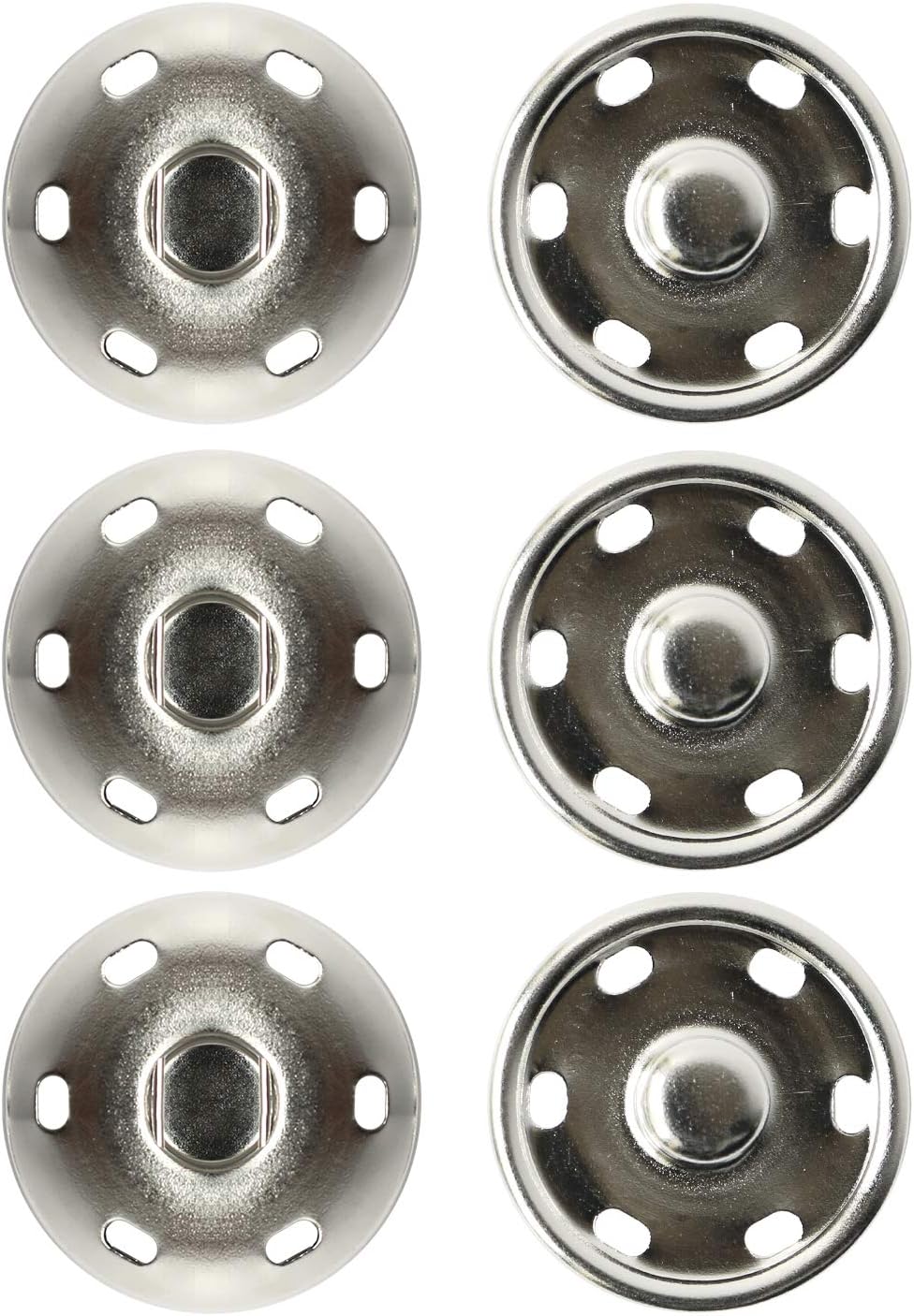 日本紐釦貿易 ビッグスナップ シルバー25mm 3組 ISZ-25-S （ご注文単位1束）【直送品】