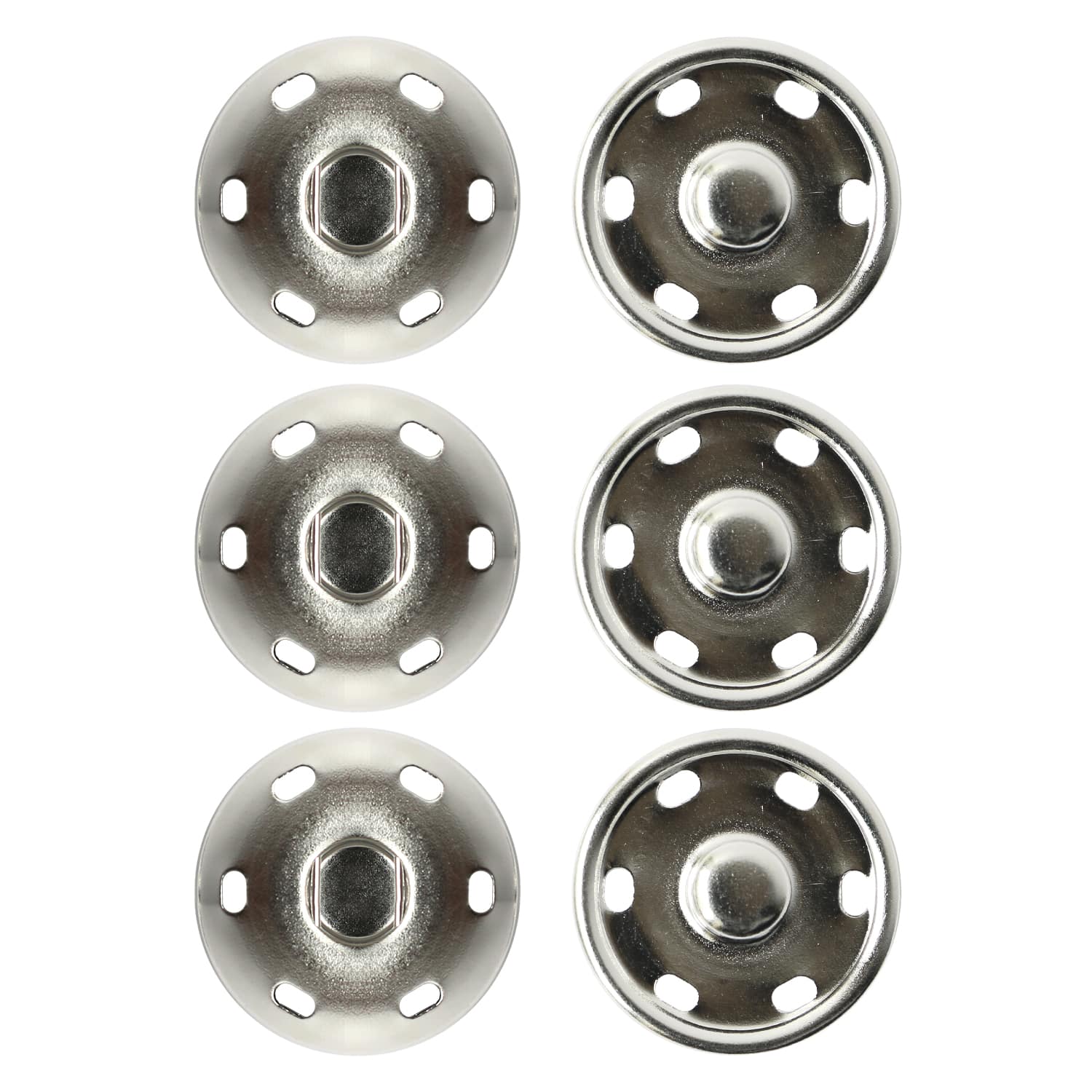 日本紐釦貿易 ビッグスナップ シルバー25mm 3組 ISZ-25-S （ご注文単位1束）【直送品】