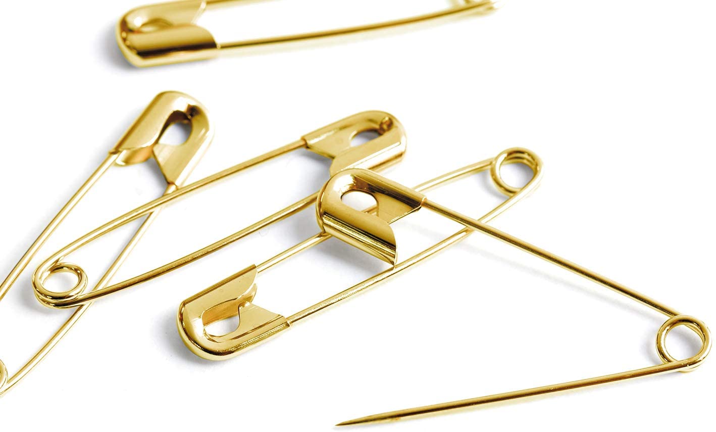 日本紐釦貿易 MERZEN 検計器対応 【お徳用】スナッピン 安全ピン シルバー 24mm 5000本 AF110 (ご注文単位1箱)【直送品】