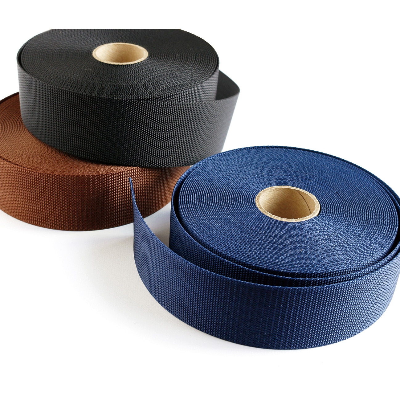 日本紐釦貿易 薄手アミーテープ 38mm巾×10m巻 厚み約1mm 茶 AMT30-9 (ご注文単位1巻)【直送品】