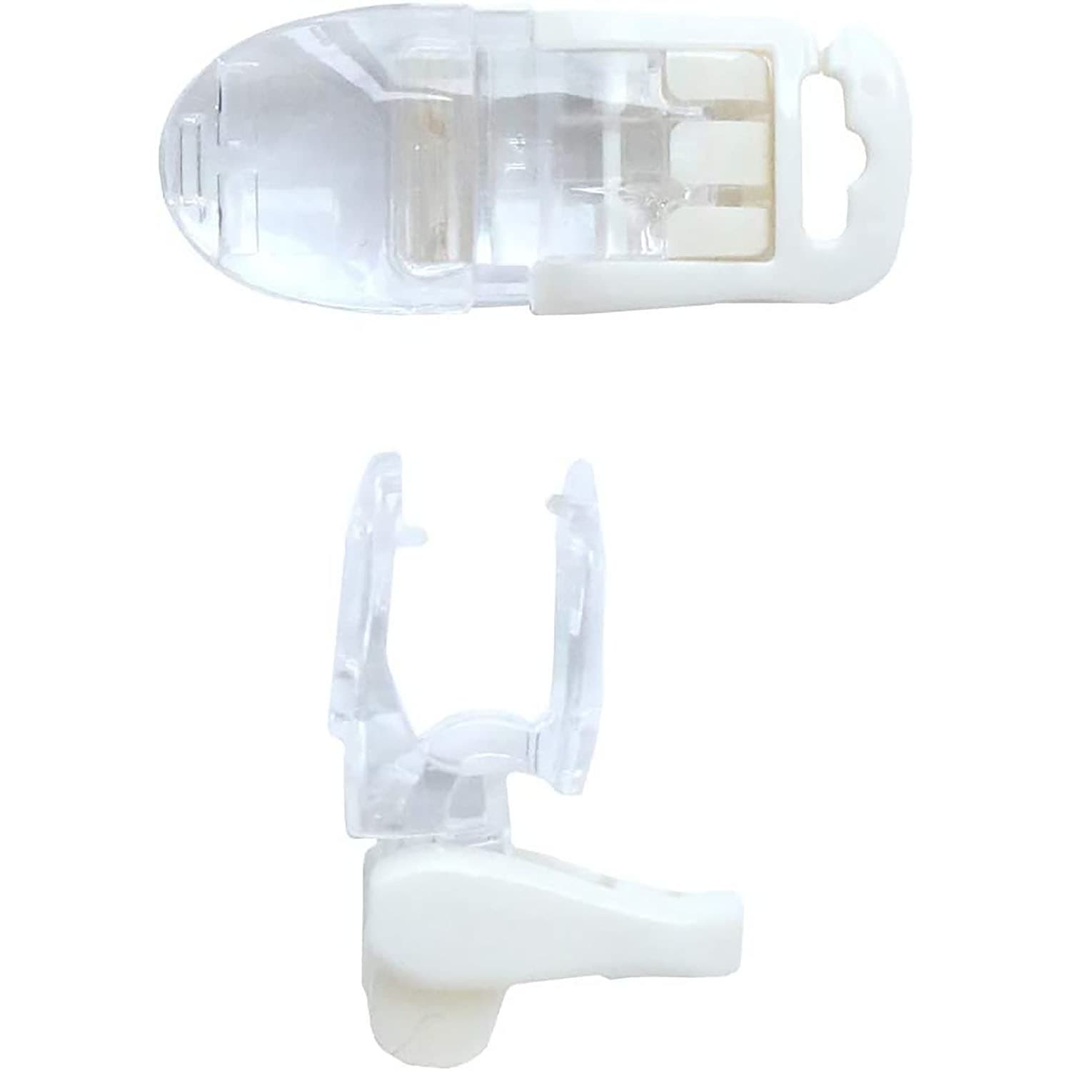 日本紐釦貿易 フィッシュクリップ 16個 クリア×白 AMF1-I-16 (ご注文単位1束)【直送品】