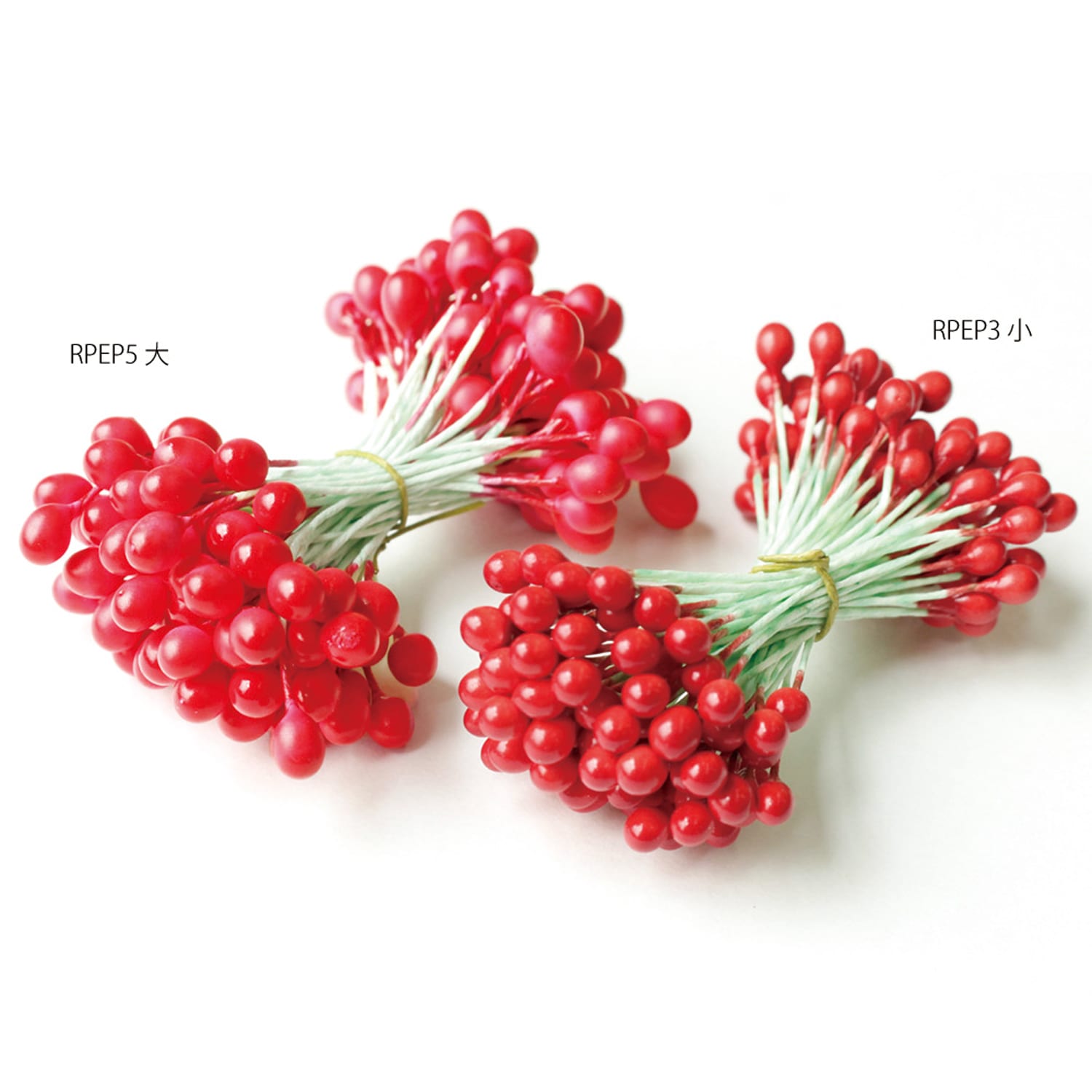 日本紐釦貿易 ペップ 花芯 小 4mm 赤 144本 MAF-RPEP3 (ご注文単位1束)【直送品】