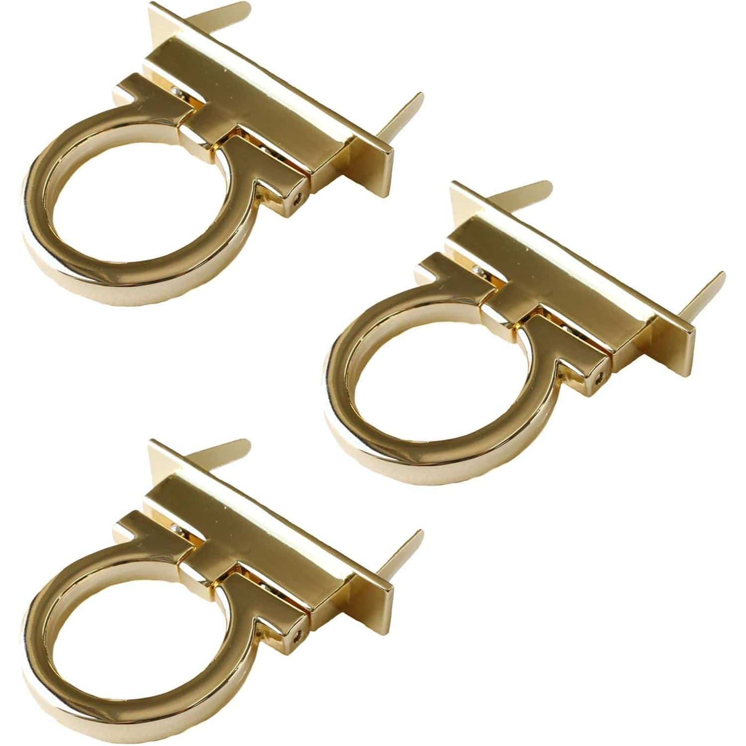 日本紐釦貿易 オコシ金具(リング型) 3個入 ゴールド (ご注文単位1束)【直送品】