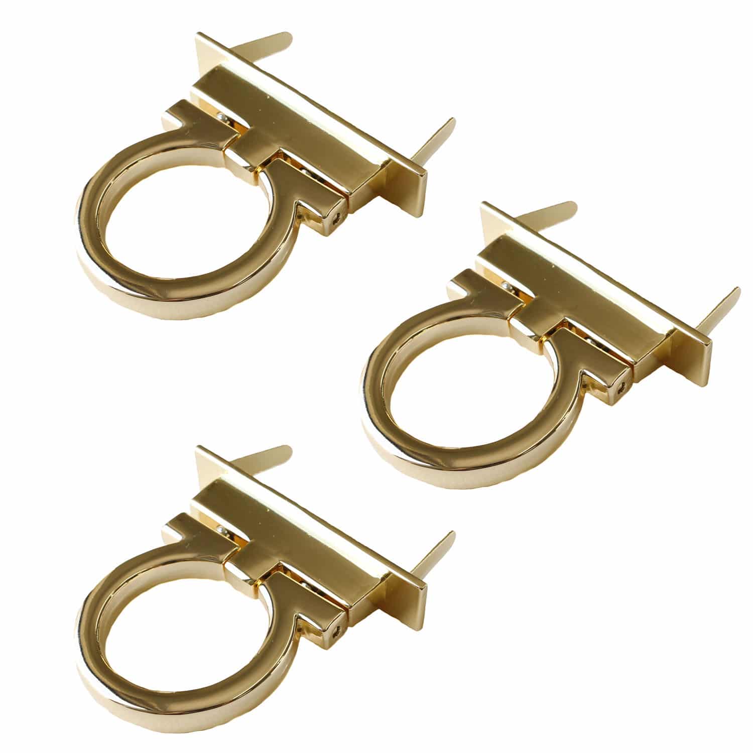 日本紐釦貿易 オコシ金具(リング型) 3個入 ゴールド (ご注文単位1束)【直送品】