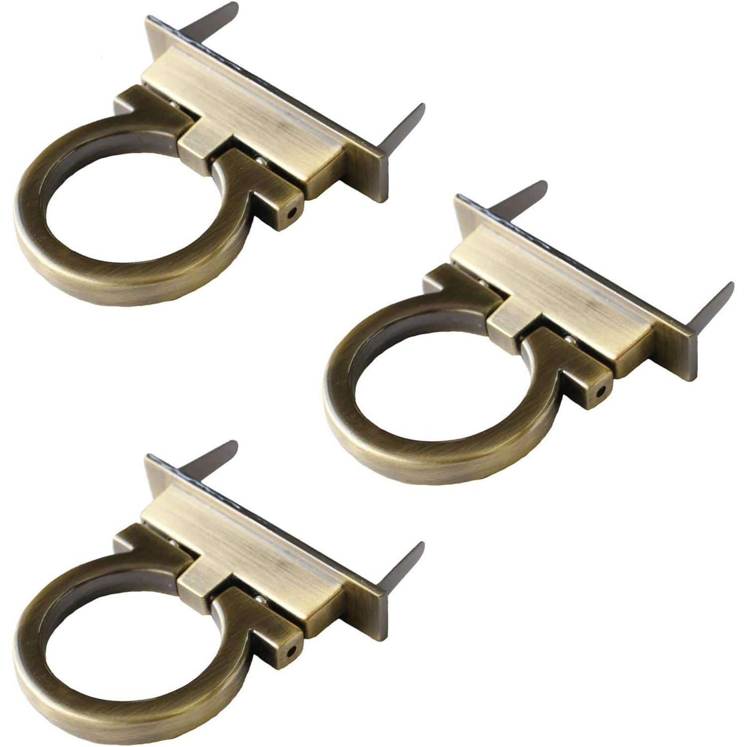 日本紐釦貿易 NBL120-3 オコシ金具 リング型 3個入アンティークゴールド (ご注文単位1束)【直送品】