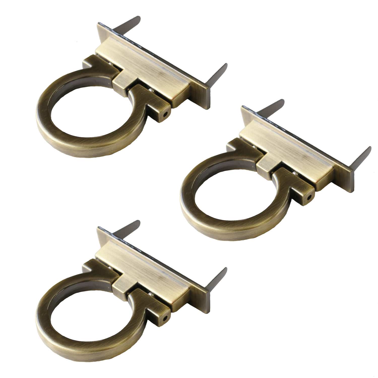 日本紐釦貿易 NBL120-3 オコシ金具 リング型 3個入アンティークゴールド (ご注文単位1束)【直送品】