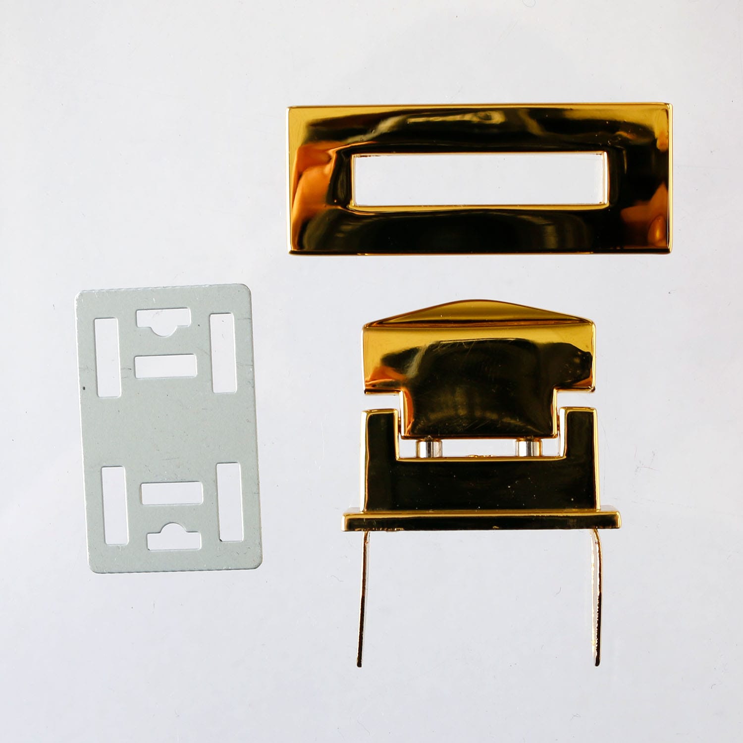 日本紐釦貿易 NBL212-3 オコシ金具 平型 3個入 ゴールド (ご注文単位1束)【直送品】