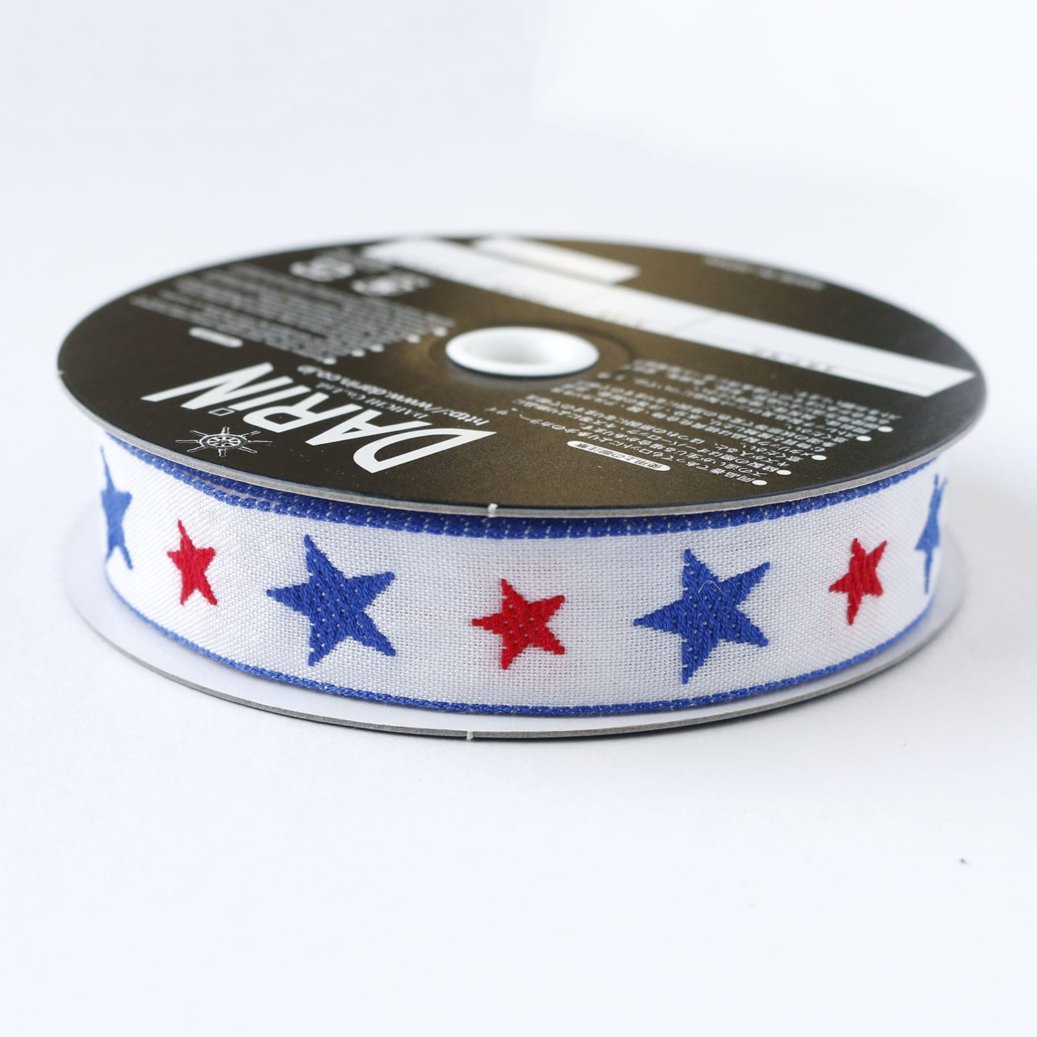 日本紐釦貿易 チロルテープ スター 5m巻 巾約19mm DAI144-19-153-5M (ご注文単位1巻)【直送品】