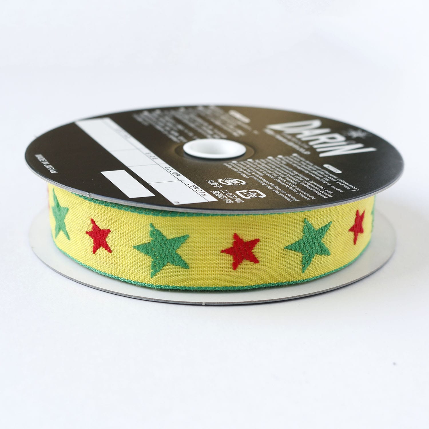 日本紐釦貿易 チロルテープ スター 5m巻 巾約19mm DAI144-19-35-5M (ご注文単位1巻)【直送品】
