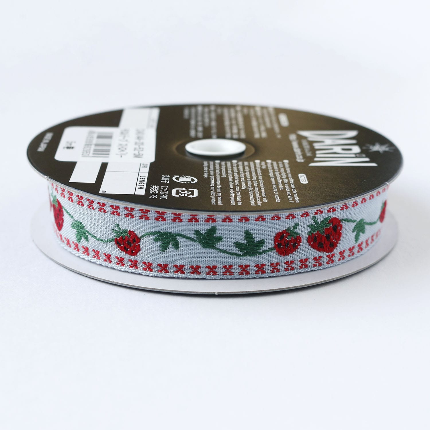 日本紐釦貿易 チロルテープ ストロベリー 5m巻 巾約18mm DAI144-30-52-5M (ご注文単位1巻)【直送品】