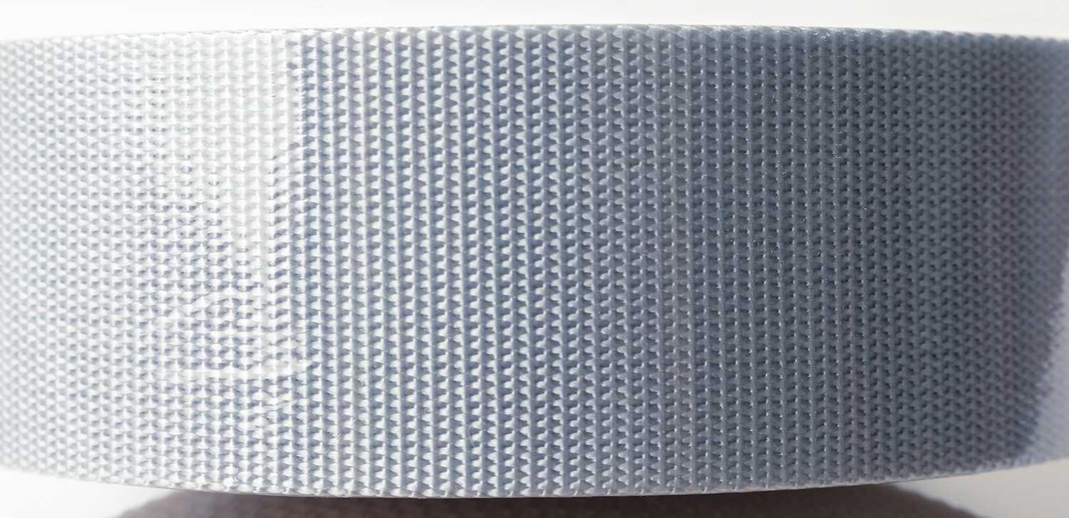 日本紐釦貿易 薄手アミーテープ 38mm巾×10m巻 厚み約1mm ライトグレー AMT30-15 （ご注文単位1巻）【直送品】