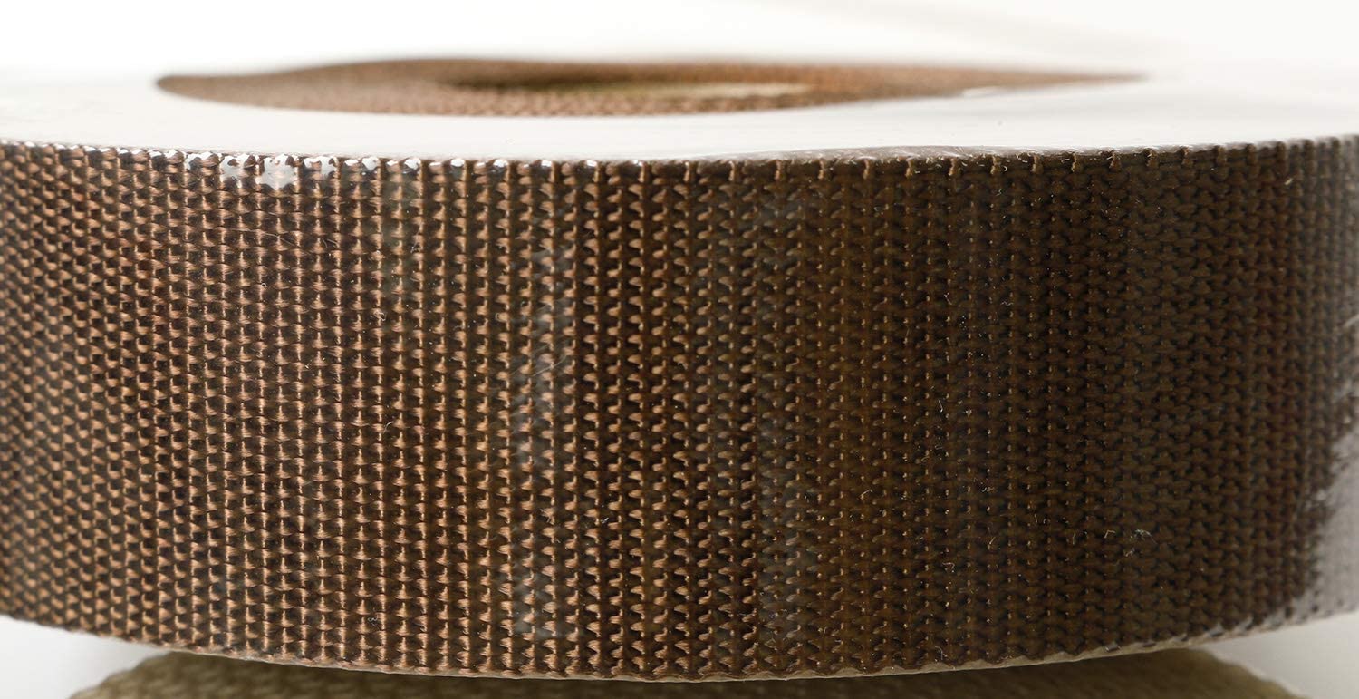 日本紐釦貿易 薄手アミーテープ 30mm 10m巻 茶 AMT30-9 （ご注文単位1巻）【直送品】