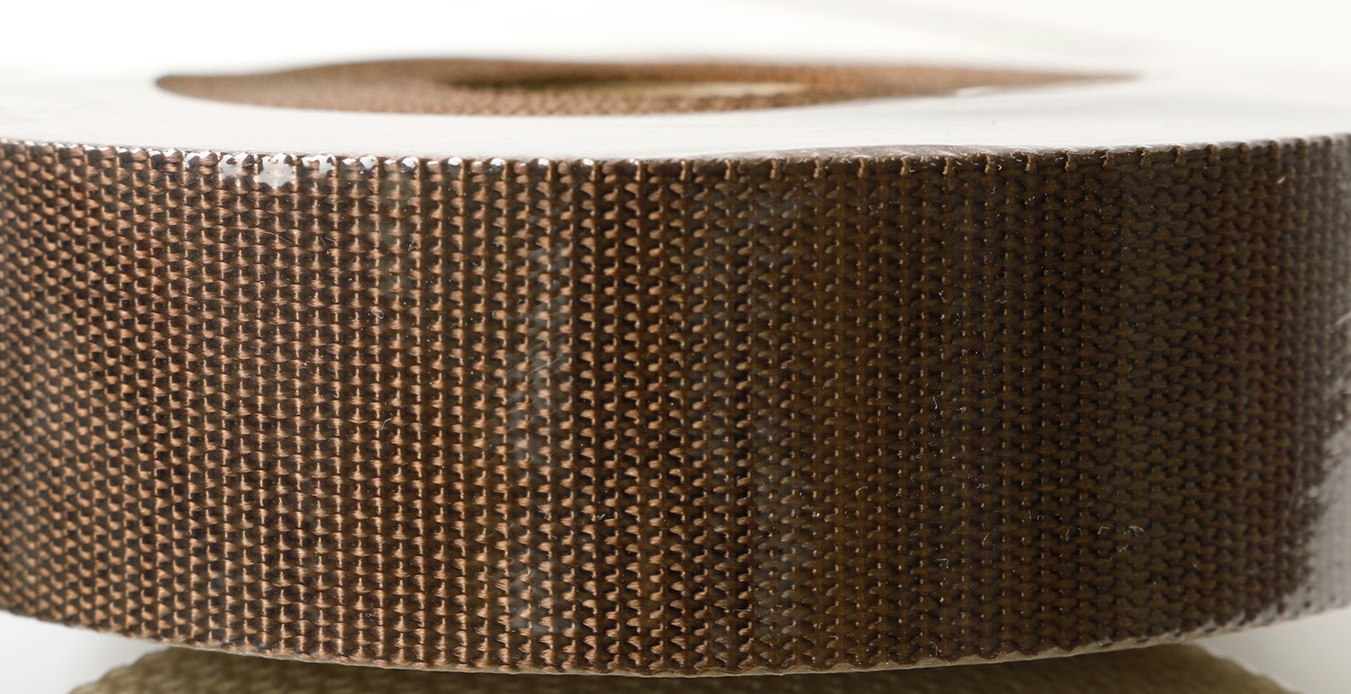 日本紐釦貿易 薄手アミーテープ 30mm 10m巻 茶 AMT30-9 （ご注文単位1巻）【直送品】