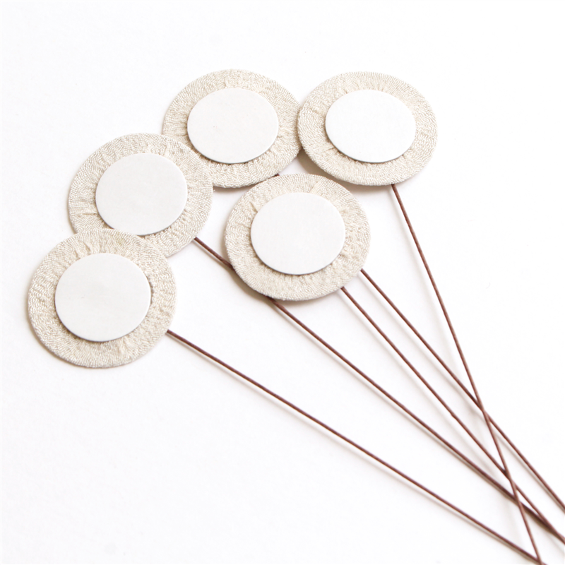 日本紐釦貿易 ワイヤー付き花台紙 φ25mm×11cm(5本入) 乳白 S55H25-1 1袋(ご注文単位1袋)【直送品】