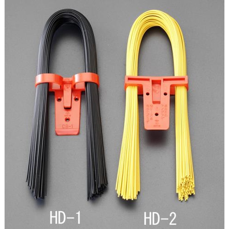 エスコ EA475HD-1 0.9x450mm被覆付き結束線(黒/100本) 1個（ご注文単位1個）【直送品】