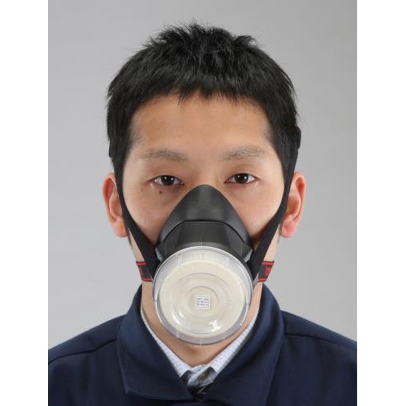エスコ EA800MA-4 マスク(防塵・アスベスト対応/ブラック) 1個（ご注文単位1個）【直送品】