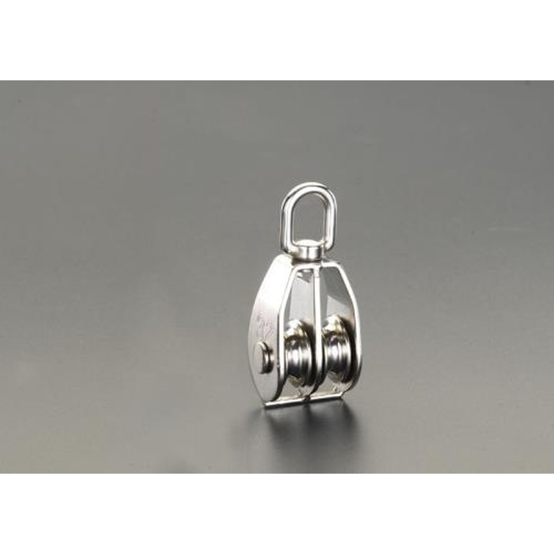 エスコ EA987HE-32A 32mm滑車(ステンレス製/2車) 1個(ご注文単位1個)【直送品】