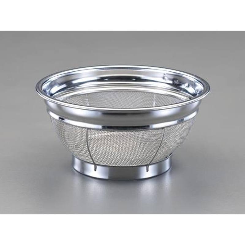 エスコ EA992CG-12 φ225x102mmざる(ステンレス製/ブルー) 1個（ご注文単位1個）【直送品】