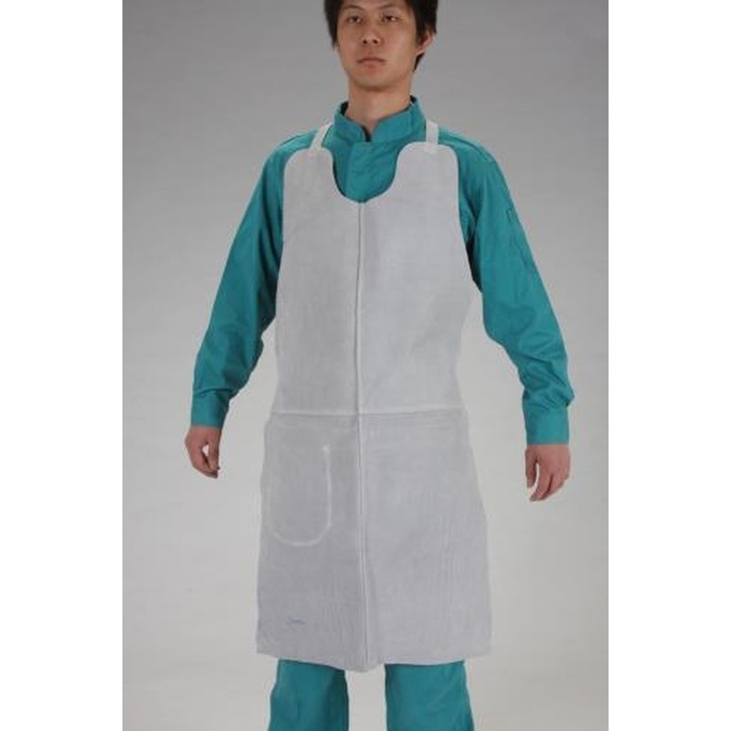 エスコ EA353AP-6 550x950mmエプロン(熔接作業用・牛革) 1個（ご注文単位1個）【直送品】