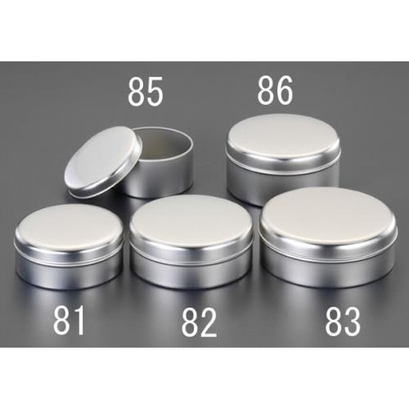 エスコ EA508SC-81 φ90x33mm容器(スチール製) 1個（ご注文単位1個）【直送品】