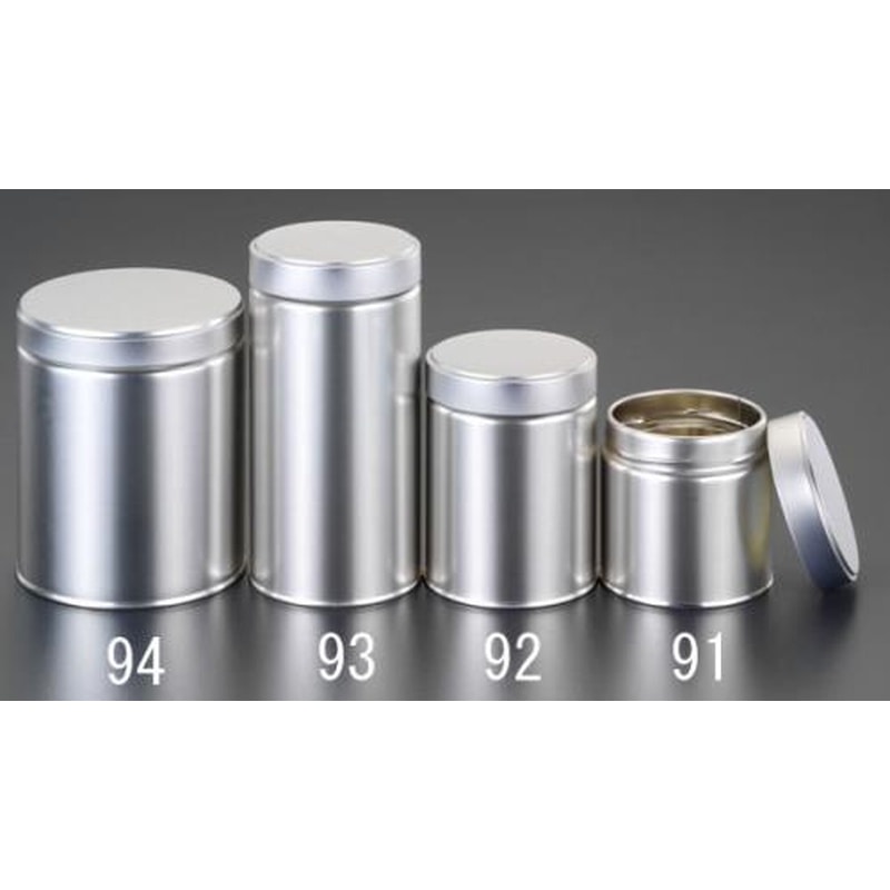 エスコ EA508SC-91 φ76x75mm容器(スチール製) 1個（ご注文単位1個）【直送品】