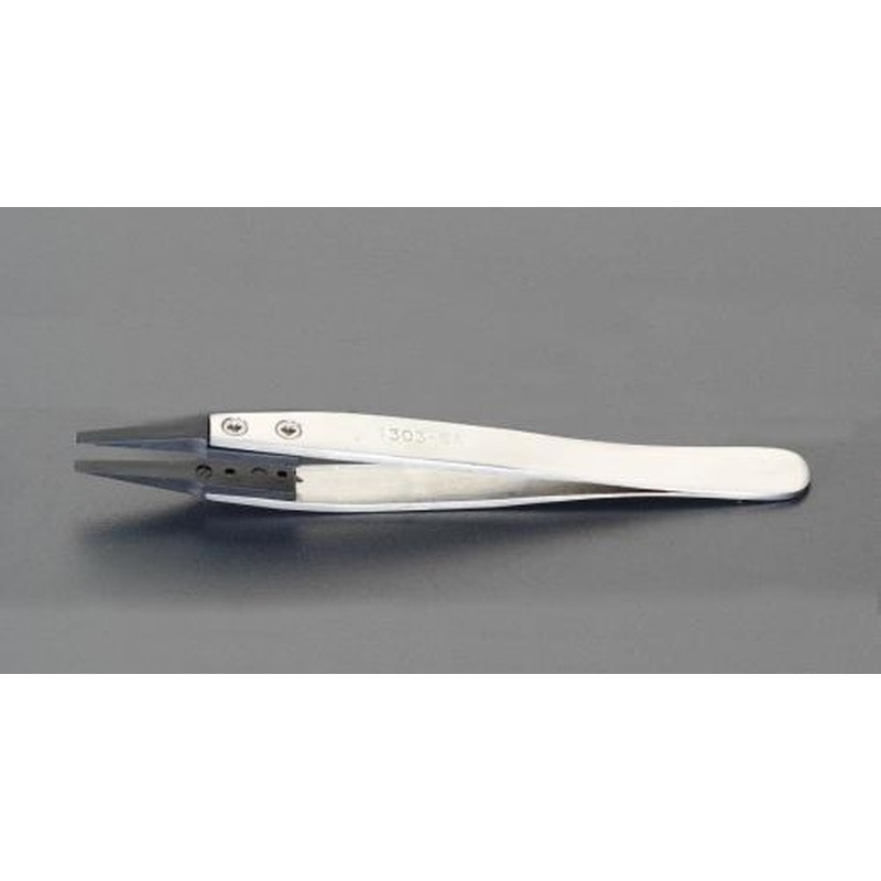 エスコ EA595AR-3 115mm精密用ピンセット(ステンレス製ESD) 1個（ご注文単位1個）【直送品】