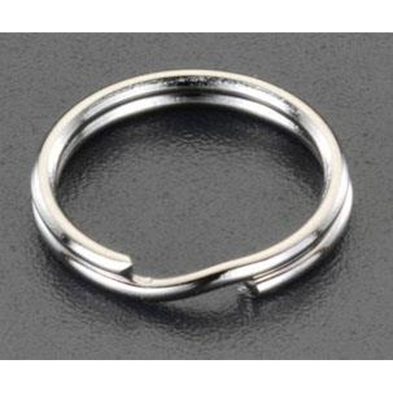 エスコ EA638DN-93 2.0x25.4mmキーリング(ステンレス製/10個) 1個（ご注文単位1個）【直送品】