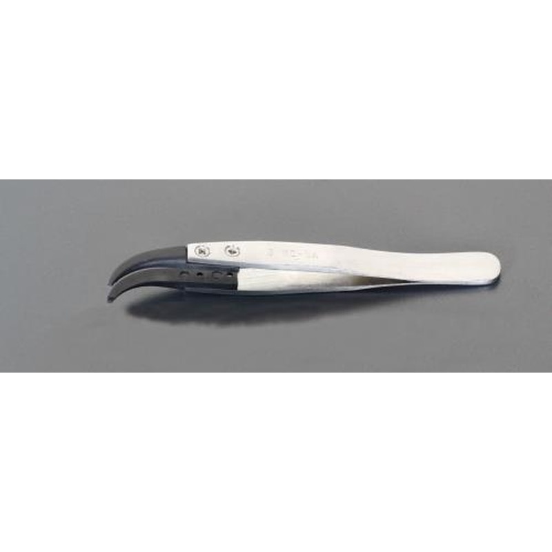 エスコ EA595AR-24 110mm精密用ピンセット(ステンレス製ESD) 1個（ご注文単位1個）【直送品】