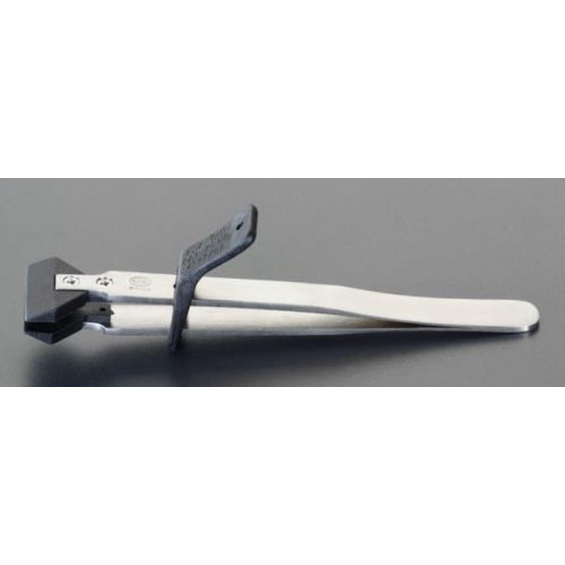 エスコ EA595AR-55 125mmWAFERピンセット(ステンレス製ESD) 1個(ご注文単位1個)【直送品】