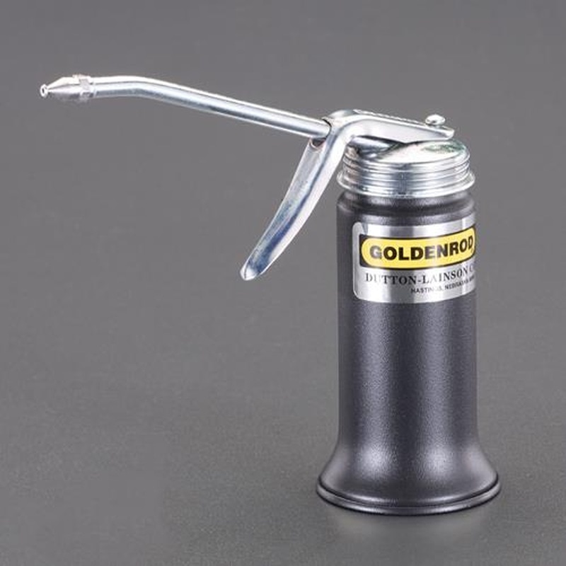 エスコ EA990B-11 180mlポンプオイラー(ストレートノズル・スチール製) 1個(ご注文単位1個)【直送品】