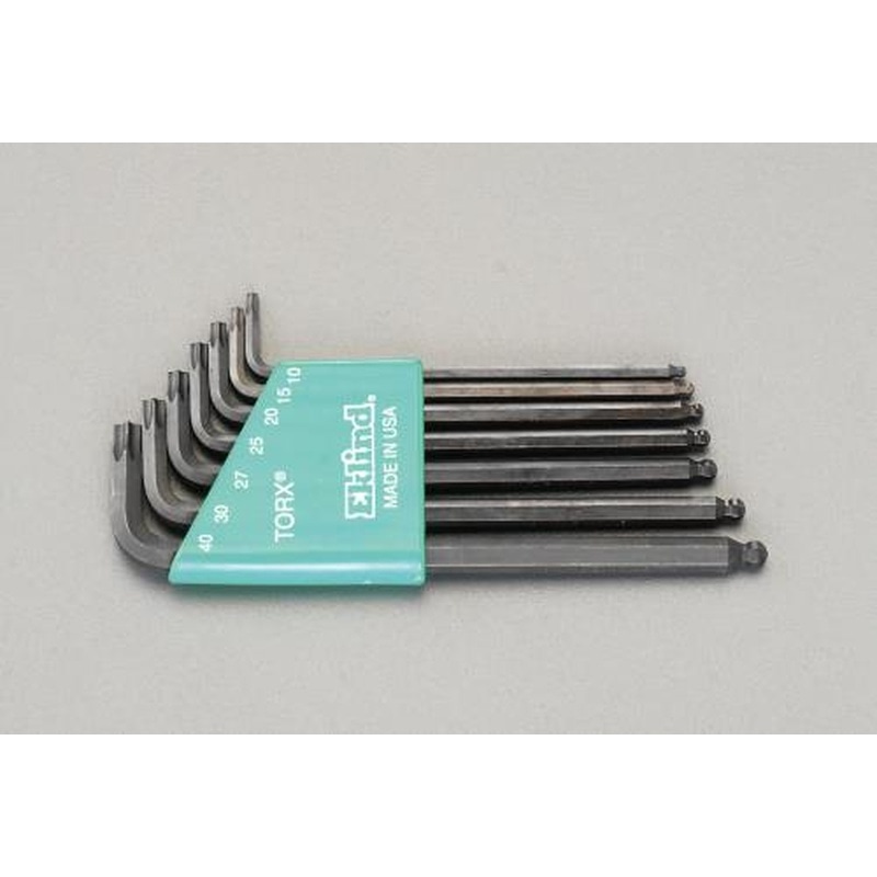 エスコ EA573TE-50 T10-T40/7本組［BallTorx]キーレンチ 1個（ご注文単位1個）【直送品】