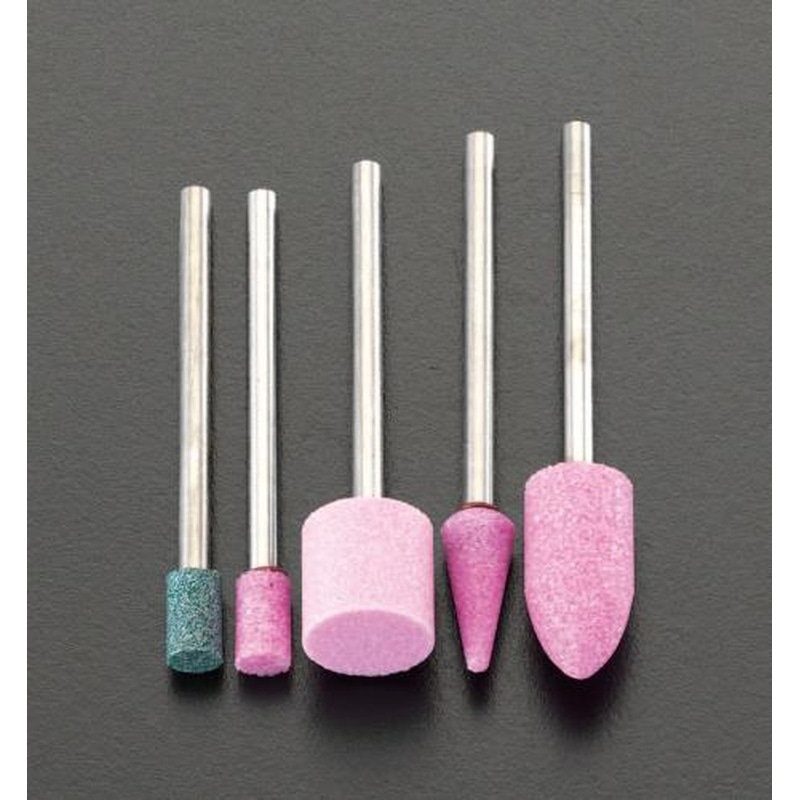 エスコ EA819WG-1 5本組軸付砥石セット(3mm軸) 1個（ご注文単位1個）【直送品】