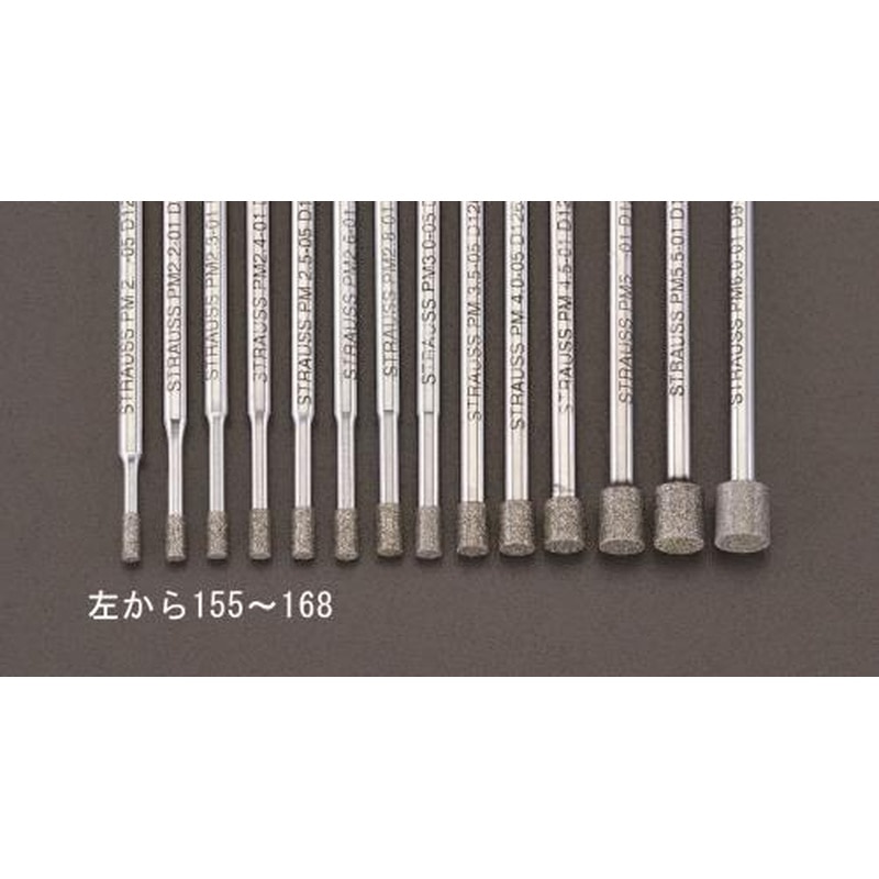 エスコ EA819DJ-168 6.0x6.0x55mmCBNバー(3mm軸) 1個(ご注文単位1個)【直送品】