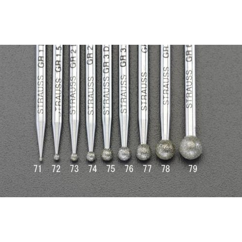 エスコ EA819DJ-175 φ3.0mm/45mmCBNバー(丸/3mm軸) 1個(ご注文単位1個)【直送品】