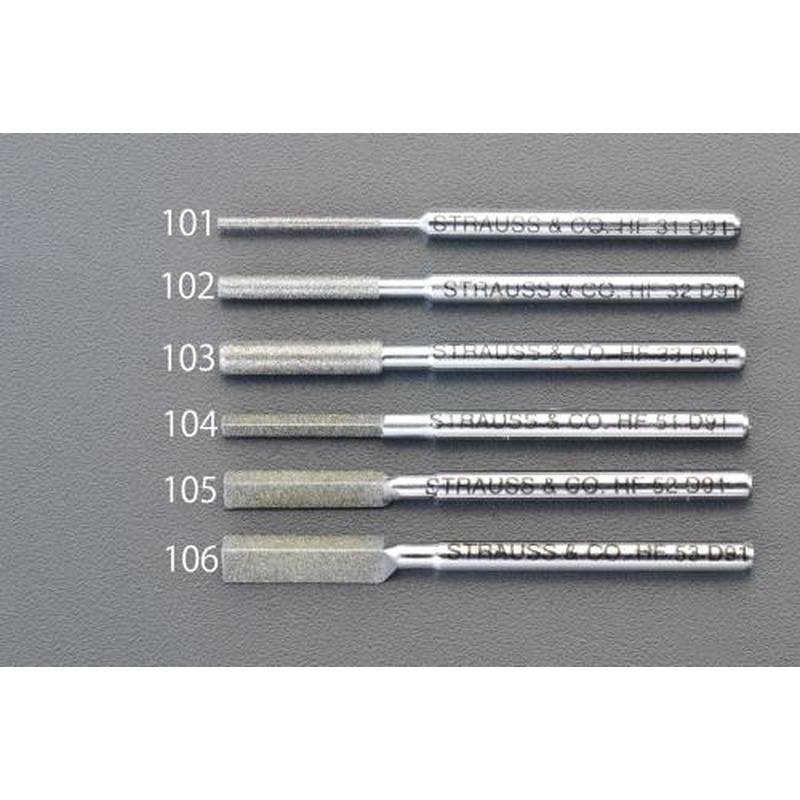 エスコ EA826VM-101 φ1.3x50mmダイヤモンド鑢(丸・ショート/#140) 1個(ご注文単位1個)【直送品】