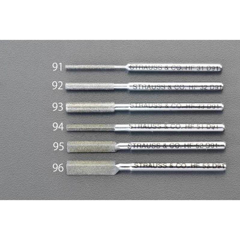 エスコ EA826VM-94 2.3x50mmダイヤモンド鑢(三角・ショート/#200) 1個(ご注文単位1個)【直送品】