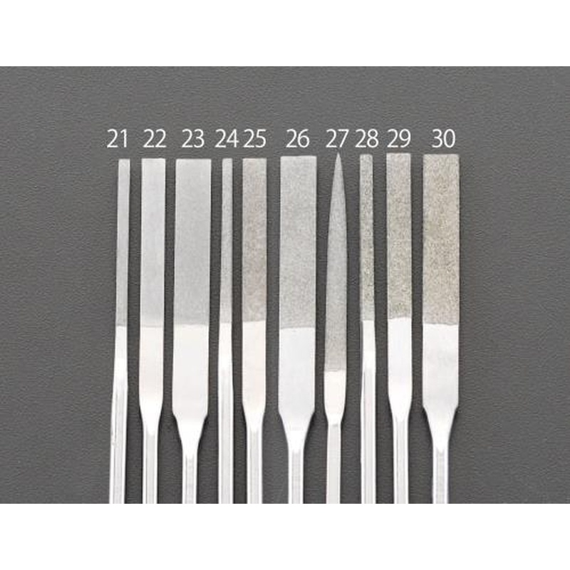 エスコ EA826VG-24 2.15x0.45mm/#325ダイヤモンドヤスリ(先薄平) 1個（ご注文単位1個）【直送品】