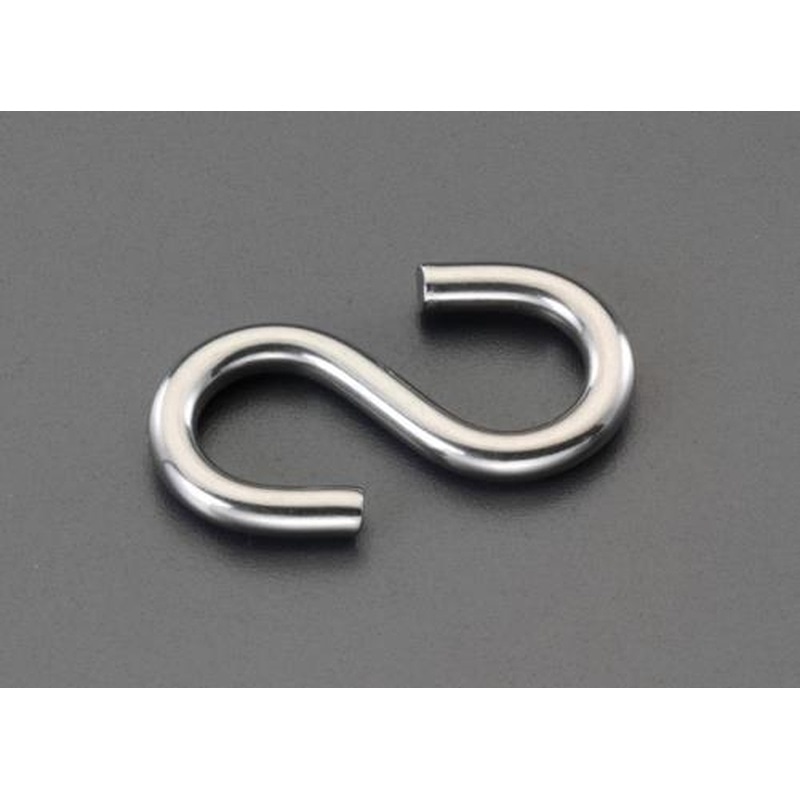 エスコ EA638EH-1 35x3.1mmSフック(ステンレス製/5個) 1個（ご注文単位1個）【直送品】