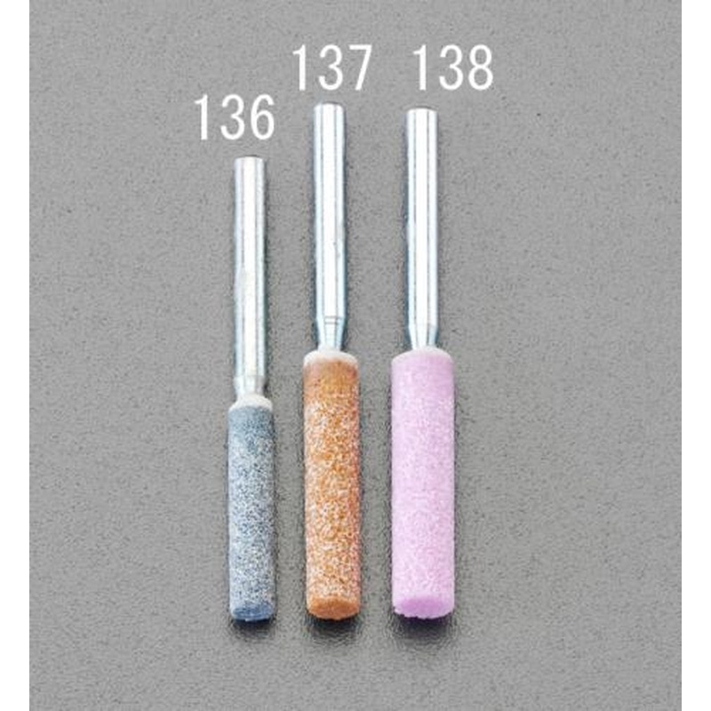 エスコ EA818E-137 4.8mm/3.2mm軸チェーンソー刃研ぎ砥石 1個（ご注文単位1個）【直送品】