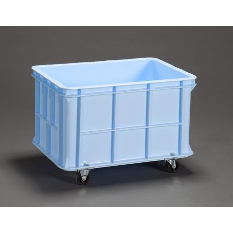 エスコ EA506AF-57 703x503x411mm/106Lコンテナ(キャスター付) 1個（ご注文単位1個）【直送品】