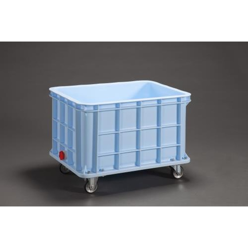 エスコ EA506AG-4 883x642x517mmコンテナ(排水栓・キャスター付) 1個（ご注文単位1個）【直送品】