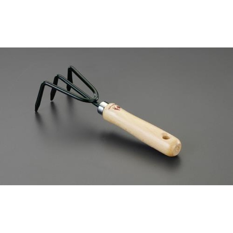 エスコ EA650BE-6 200mm根かき(三本爪/スチール製) 1個（ご注文単位1個）【直送品】